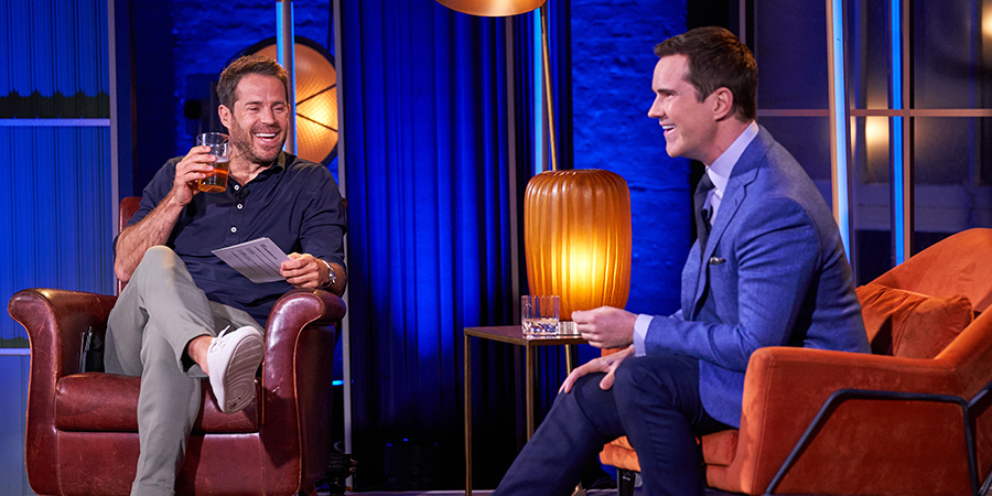 Redknapp's Big Night Out. Image shows from L to R: Jamie Redknapp, Jimmy Carr. Redknapp's Big Night Out. Image shows from L to R: Jamie Redknapp, Jimmy Carr.
