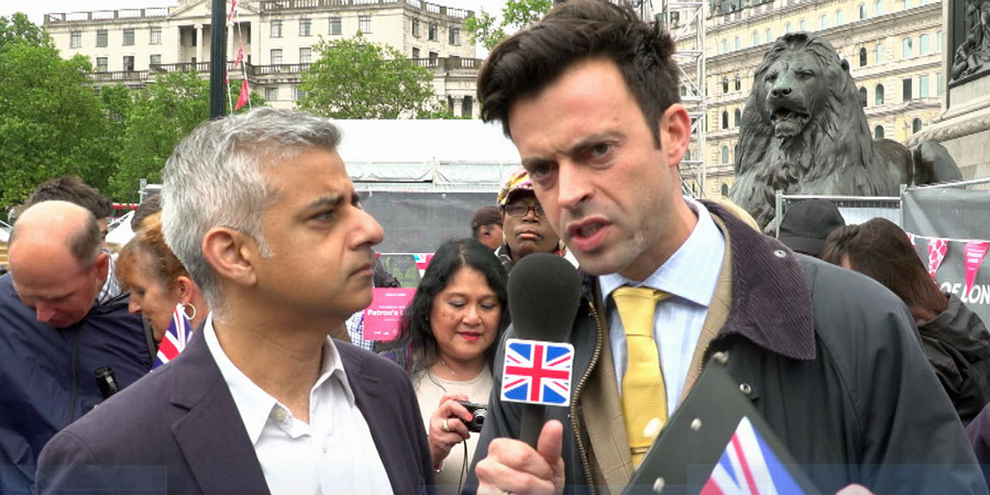 Revolting. Image shows from L to R: Sadiq Khan, Jolyon Rubinstein. Copyright: Hat Trick Productions. Revolting. Image shows from L to R: Sadiq Khan, Jolyon Rubinstein. Copyright: Hat Trick Productions.