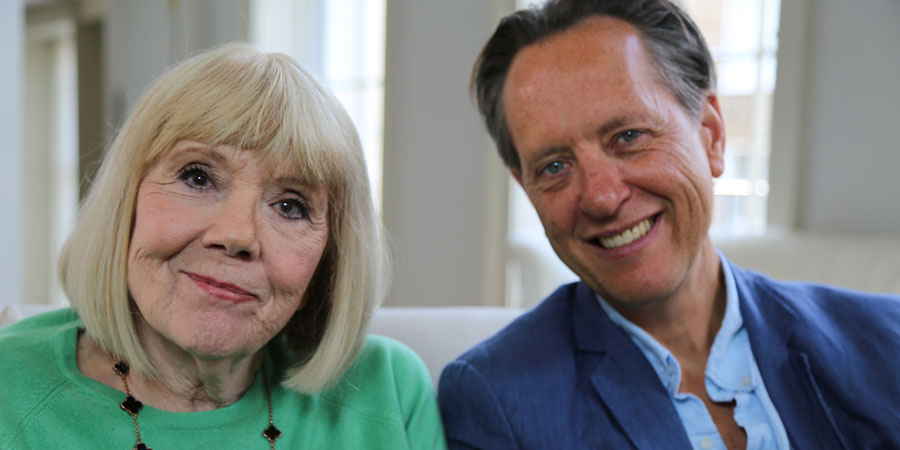 Richard E. Grant On... Ealing Comedies. Image shows from L to R: Diana Rigg, Richard E. Grant. Copyright: Phil McIntyre Entertainment. Richard E. Grant On... Ealing Comedies. Image shows from L to R: Diana Rigg, Richard E. Grant. Copyright: Phil McIntyre Entertainment.