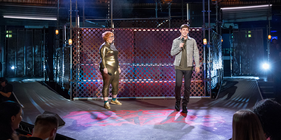 Roast Battle. Image shows from L to R: Jayde Adams, Alex Edelman. Roast Battle. Image shows from L to R: Jayde Adams, Alex Edelman.