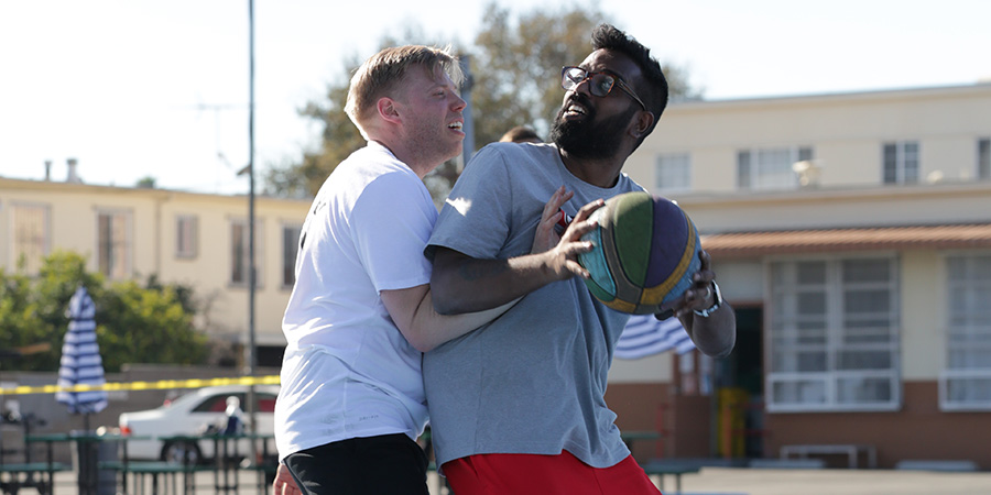 Rob And Romesh Vs. Image shows from L to R: Rob Beckett, Romesh Ranganathan. Copyright: CPL Productions. Rob And Romesh Vs. Image shows from L to R: Rob Beckett, Romesh Ranganathan. Copyright: CPL Productions.