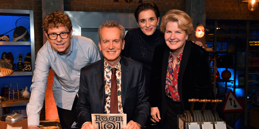 Room 101. Image shows from L to R: Josh Widdicombe, Frank Skinner, Vicky McClure, Sandi Toksvig. Copyright: Hat Trick Productions. Room 101. Image shows from L to R: Josh Widdicombe, Frank Skinner, Vicky McClure, Sandi Toksvig. Copyright: Hat Trick Productions.