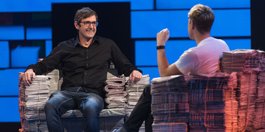 The Russell Howard Hour. Image shows from L to R: Louis Theroux, Russell Howard. Copyright: Avalon Television. The Russell Howard Hour. Image shows from L to R: Louis Theroux, Russell Howard. Copyright: Avalon Television.