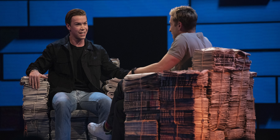The Russell Howard Hour. Image shows from L to R: Will Poulter, Russell Howard. Copyright: Avalon Television. The Russell Howard Hour. Image shows from L to R: Will Poulter, Russell Howard. Copyright: Avalon Television.