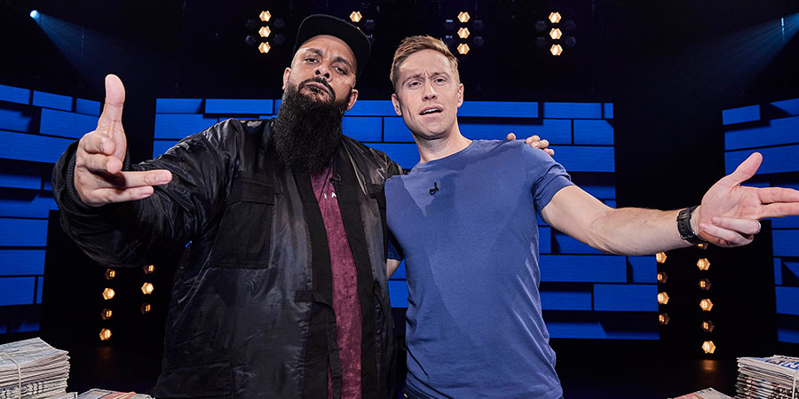 The Russell Howard Hour. Image shows from L to R: Guz Khan, Russell Howard. Copyright: Avalon Television. The Russell Howard Hour. Image shows from L to R: Guz Khan, Russell Howard. Copyright: Avalon Television.