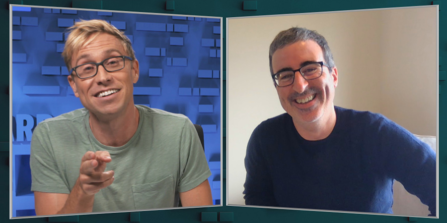 The Russell Howard Hour. Image shows from L to R: Russell Howard, John Oliver. Copyright: Avalon Television. The Russell Howard Hour. Image shows from L to R: Russell Howard, John Oliver. Copyright: Avalon Television.