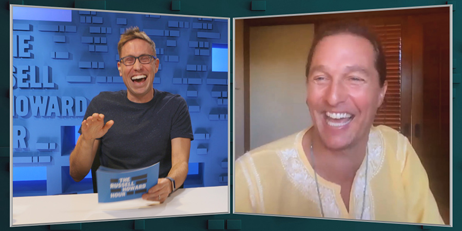 The Russell Howard Hour. Image shows from L to R: Russell Howard, Matthew McConaughey. Copyright: Avalon Television. The Russell Howard Hour. Image shows from L to R: Russell Howard, Matthew McConaughey. Copyright: Avalon Television.