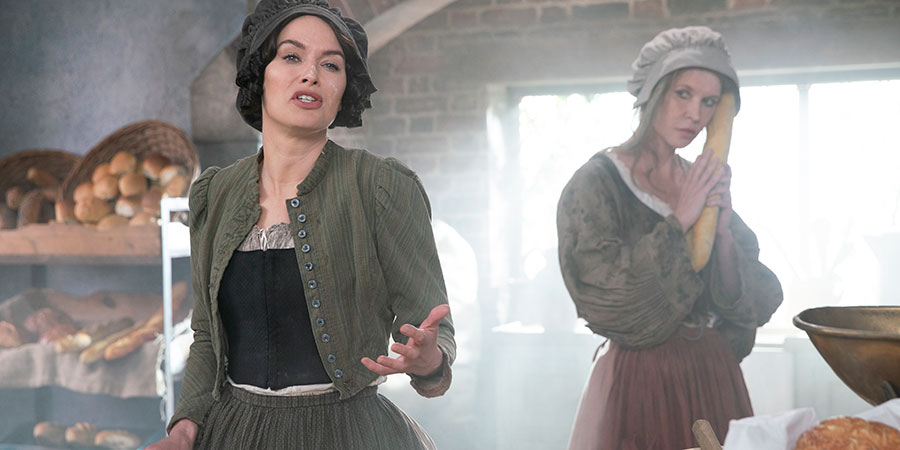Sally4Ever. Image shows from L to R: Lena Headey, Emma (Julia Davis). Sally4Ever. Image shows from L to R: Lena Headey, Emma (Julia Davis).