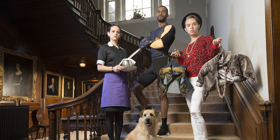 Shakespeare & Hathaway - Private Investigators. Image shows from L to R: Dorka Ugric (Leila Ayad), Wayne McKenzie (Thomas Dominique), Benoit Roux (Colin Ryan). Shakespeare & Hathaway - Private Investigators. Image shows from L to R: Dorka Ugric (Leila Ayad), Wayne McKenzie (Thomas Dominique), Benoit Roux (Colin Ryan).