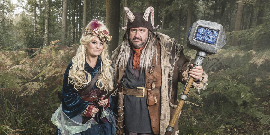 Shakespeare & Hathaway - Private Investigators. Image shows from L to R: Luella Shakespeare (Jo Joyner), Frank Hathaway (Mark Benton). Shakespeare & Hathaway - Private Investigators. Image shows from L to R: Luella Shakespeare (Jo Joyner), Frank Hathaway (Mark Benton).