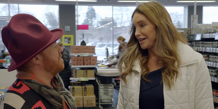 Shopping With Keith Lemon. Image shows from L to R: Leigh Francis, Caitlyn Jenner. Shopping With Keith Lemon. Image shows from L to R: Leigh Francis, Caitlyn Jenner.