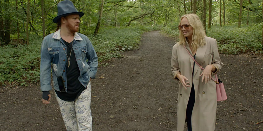 Shopping With Keith Lemon. Image shows from L to R: Leigh Francis, Emma Bunton. Copyright: Talkback. Shopping With Keith Lemon. Image shows from L to R: Leigh Francis, Emma Bunton. Copyright: Talkback.