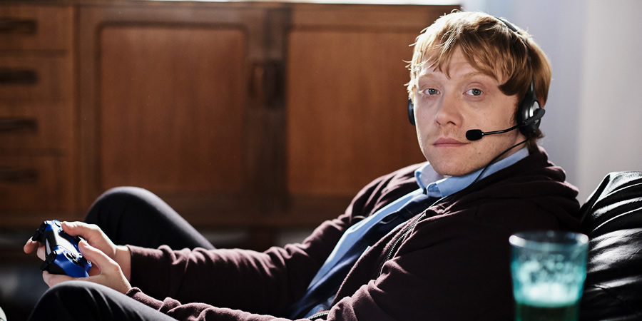 Sick Note. Daniel Glass (Rupert Grint). Copyright: King Bert Productions. Sick Note. Daniel Glass (Rupert Grint). Copyright: King Bert Productions.