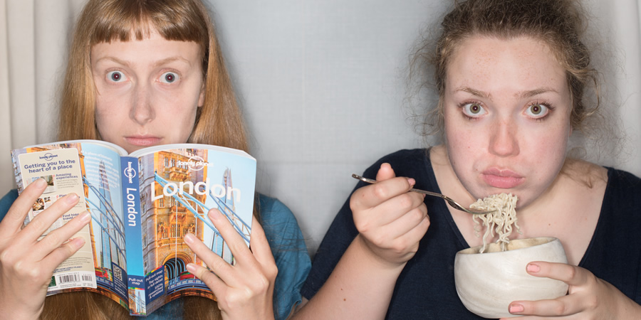 Sparebnb. Image shows from L to R: Vanessa (Phoebe Naughton), Lena (Julia Jendrossek). Sparebnb. Image shows from L to R: Vanessa (Phoebe Naughton), Lena (Julia Jendrossek).