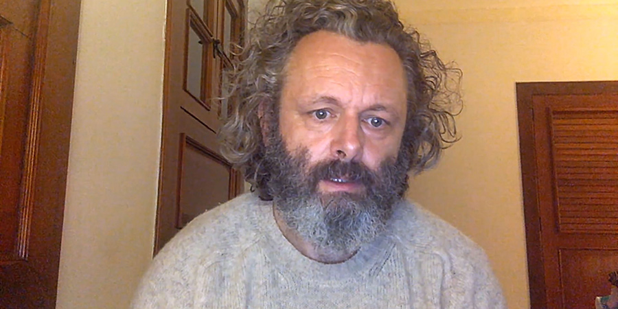 Staged. Michael (Michael Sheen). Staged. Michael (Michael Sheen).