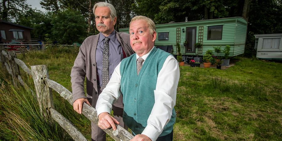 Still Game. Image shows from L to R: Victor McDade (Greg Hemphill), Jack Jarvis (Ford Kiernan). Still Game. Image shows from L to R: Victor McDade (Greg Hemphill), Jack Jarvis (Ford Kiernan).