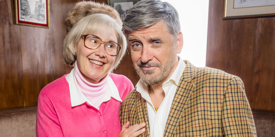 Still Game. Image shows from L to R: Isa Drennan (Jane McCarry), Callum Coburn (Craig Ferguson). Still Game. Image shows from L to R: Isa Drennan (Jane McCarry), Callum Coburn (Craig Ferguson).