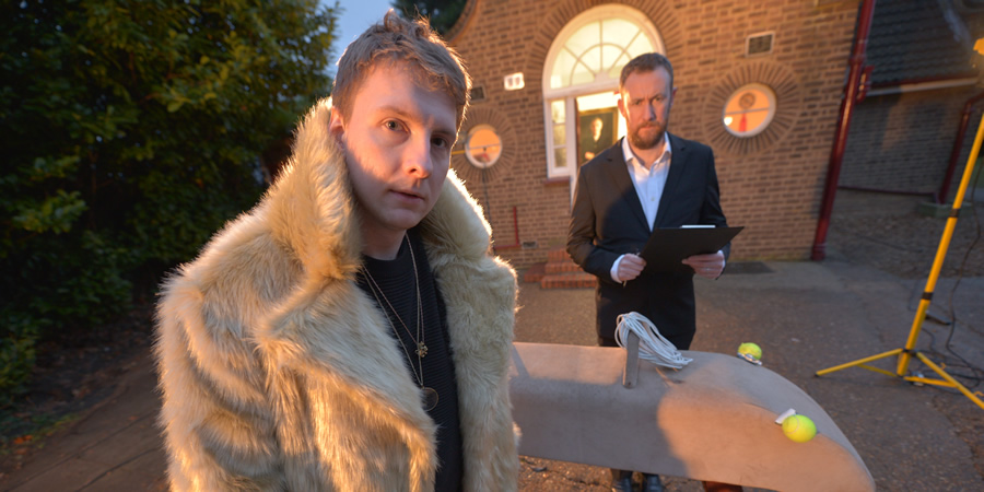 Taskmaster. Image shows from L to R: Joe Lycett, Alex Horne. Copyright: Avalon Television. Taskmaster. Image shows from L to R: Joe Lycett, Alex Horne. Copyright: Avalon Television.