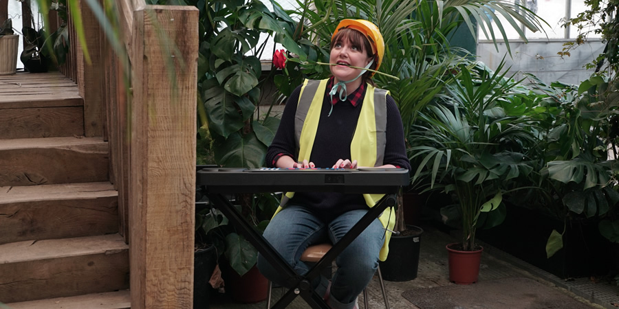 Taskmaster. Katy Wix. Copyright: Avalon Television. Taskmaster. Katy Wix. Copyright: Avalon Television.
