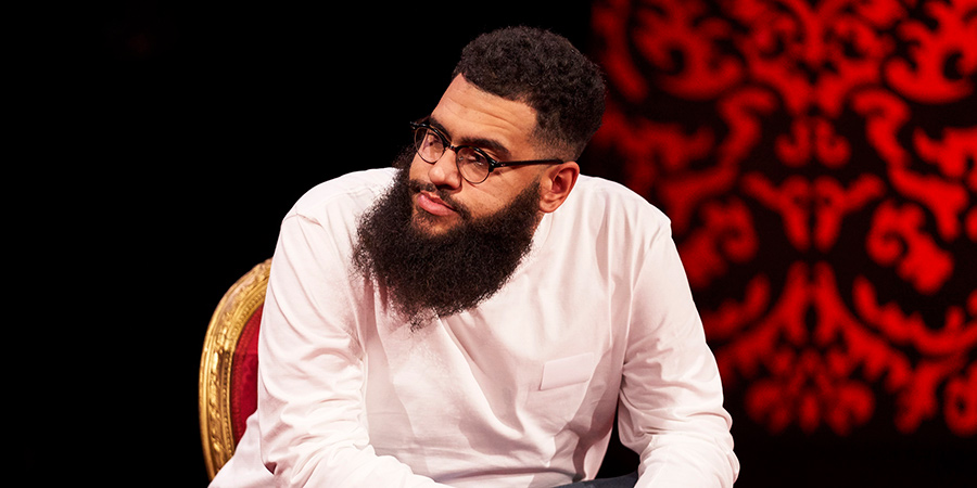 Taskmaster. Jamali Maddix. Copyright: Avalon Television. Taskmaster. Jamali Maddix. Copyright: Avalon Television.