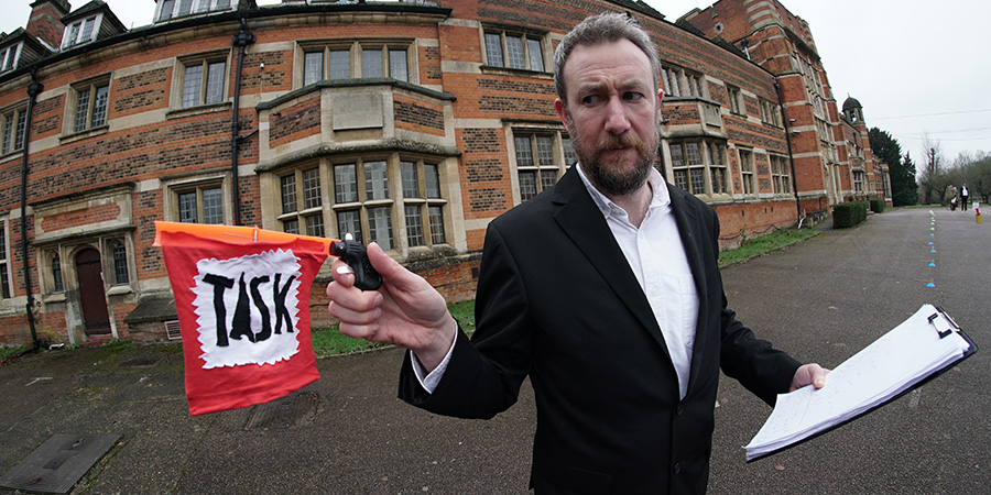 Taskmaster. Alex Horne. Copyright: Avalon Television. Taskmaster. Alex Horne. Copyright: Avalon Television.