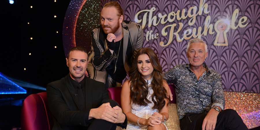 Through The Keyhole. Image shows from L to R: Paddy McGuinness, Leigh Francis, Dani Dyer, Martin Kemp. Copyright: Talkback. Through The Keyhole. Image shows from L to R: Paddy McGuinness, Leigh Francis, Dani Dyer, Martin Kemp. Copyright: Talkback.