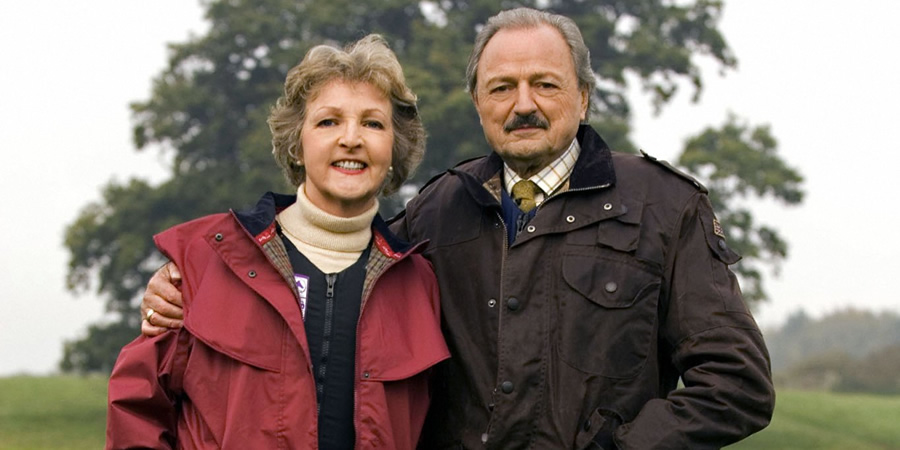 To The Manor Born. Image shows from L to R: Audrey fforbes-Hamilton (Penelope Keith), Richard DeVere (Peter Bowles). Copyright: BBC. To The Manor Born. Image shows from L to R: Audrey fforbes-Hamilton (Penelope Keith), Richard DeVere (Peter Bowles). Copyright: BBC.