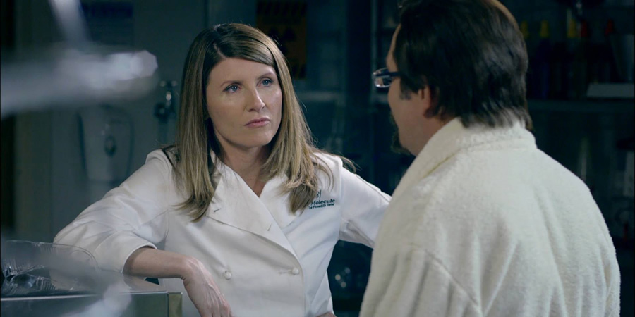 The Increasingly Poor Decisions Of Todd Margaret. Image shows from L to R: Alice Bell (Sharon Horgan), Todd Margaret (David Cross). Copyright: RDF Television / Merman. The Increasingly Poor Decisions Of Todd Margaret. Image shows from L to R: Alice Bell (Sharon Horgan), Todd Margaret (David Cross). Copyright: RDF Television / Merman.