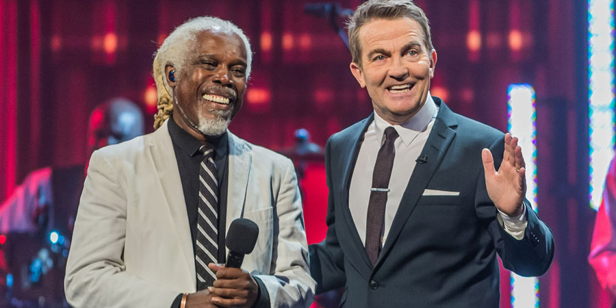 Tonight At The London Palladium. Image shows from L to R: Billy Ocean, Bradley Walsh. Copyright: ITV Studios. Tonight At The London Palladium. Image shows from L to R: Billy Ocean, Bradley Walsh. Copyright: ITV Studios.