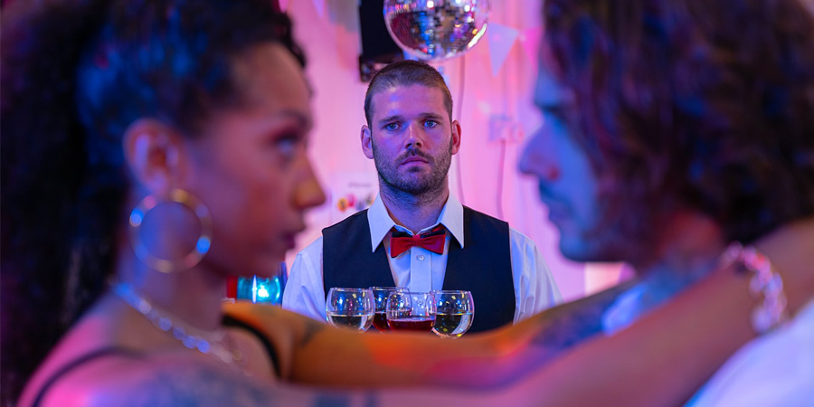 The Tuckers. Image shows from L to R: Natalie Tucker (Alexandria Riley), Bobby Tucker (Ben McGregor), Roberto (Francois Pandolfo). The Tuckers. Image shows from L to R: Natalie Tucker (Alexandria Riley), Bobby Tucker (Ben McGregor), Roberto (Francois Pandolfo).