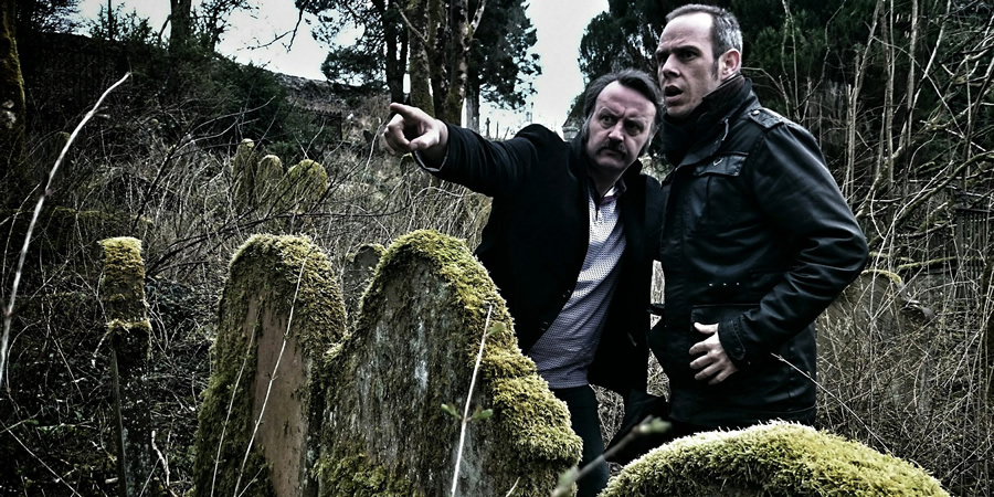 The Unexplainers. Image shows from L to R: Mike Bubbins, John Rutledge. Copyright: Zipline Creative. The Unexplainers. Image shows from L to R: Mike Bubbins, John Rutledge. Copyright: Zipline Creative.
