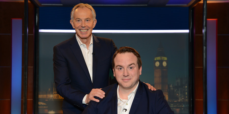 Unspun With Matt Forde. Image shows from L to R: Tony Blair, Matt Forde. Copyright: Avalon Television. Unspun With Matt Forde. Image shows from L to R: Tony Blair, Matt Forde. Copyright: Avalon Television.