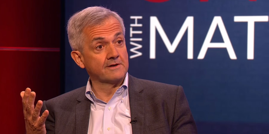 Unspun With Matt Forde. Chris Huhne. Copyright: Avalon Television. Unspun With Matt Forde. Chris Huhne. Copyright: Avalon Television.