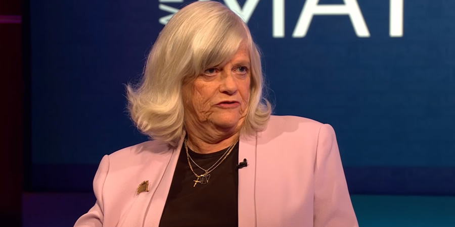 Unspun With Matt Forde. Ann Widdecombe. Copyright: Avalon Television. Unspun With Matt Forde. Ann Widdecombe. Copyright: Avalon Television.