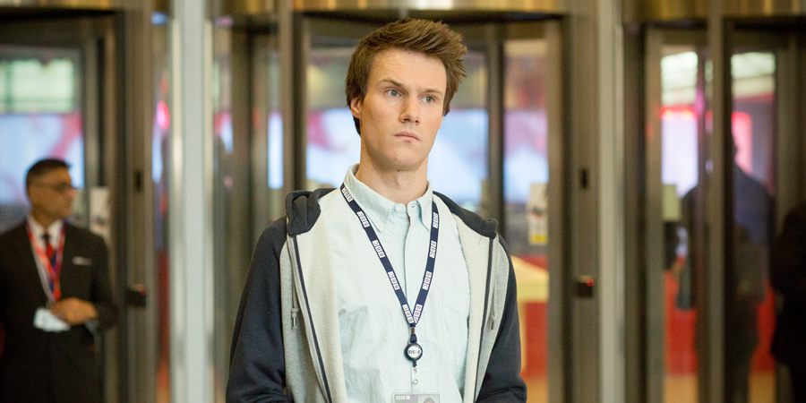 W1A. Will Humphries (Hugh Skinner). Copyright: BBC. W1A. Will Humphries (Hugh Skinner). Copyright: BBC.