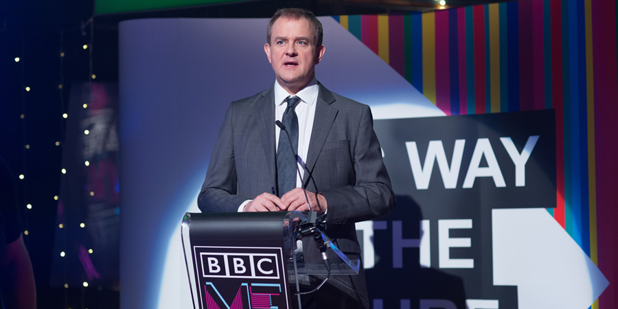 W1A. Ian Fletcher (Hugh Bonneville). Copyright: BBC. W1A. Ian Fletcher (Hugh Bonneville). Copyright: BBC.