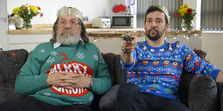 We Have Been Watching. Image shows from L to R: Ricky Tomlinson, Ralf Little. Copyright: Crook Productions. We Have Been Watching. Image shows from L to R: Ricky Tomlinson, Ralf Little. Copyright: Crook Productions.
