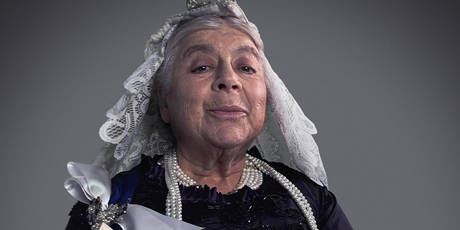 The Windsors. Queen Victoria (Miriam Margolyes). Copyright: Noho Film and TV. The Windsors. Queen Victoria (Miriam Margolyes). Copyright: Noho Film and TV.