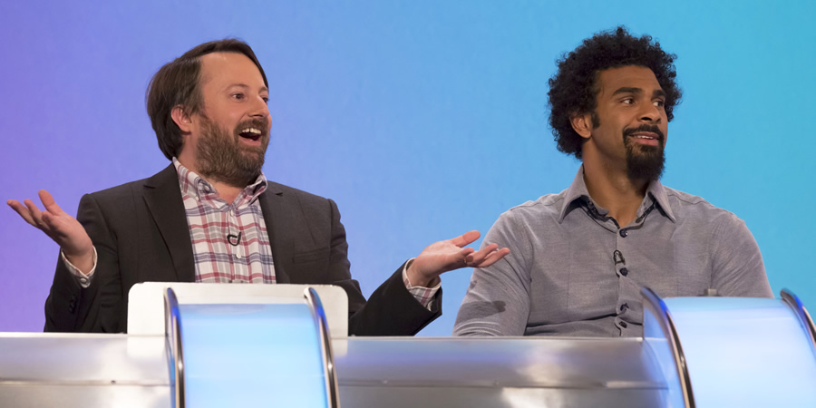 Would I Lie To You?. Image shows from L to R: David Haye, David Mitchell. Copyright: Zeppotron. Would I Lie To You?. Image shows from L to R: David Haye, David Mitchell. Copyright: Zeppotron.