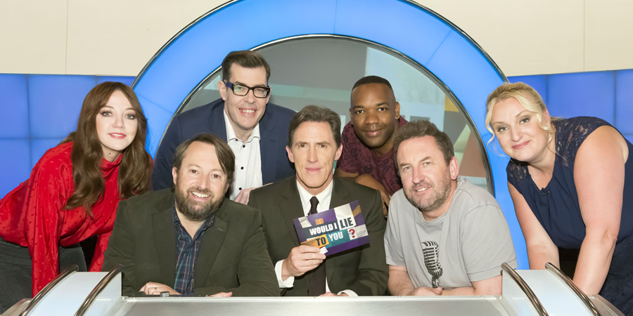 Would I Lie To You?. Image shows from L to R: Diane Morgan, David Mitchell, Richard Osman, Rob Brydon, Rory Reid, Lee Mack, Daisy May Cooper. Copyright: Zeppotron. Would I Lie To You?. Image shows from L to R: Diane Morgan, David Mitchell, Richard Osman, Rob Brydon, Rory Reid, Lee Mack, Daisy May Cooper. Copyright: Zeppotron.