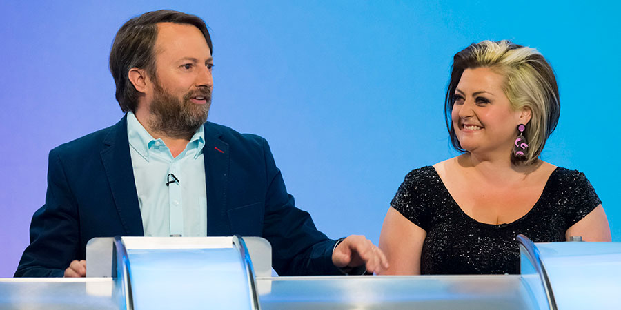 Would I Lie To You?. Image shows from L to R: David Mitchell, Kiri Pritchard-McLean. Copyright: Zeppotron. Would I Lie To You?. Image shows from L to R: David Mitchell, Kiri Pritchard-McLean. Copyright: Zeppotron.
