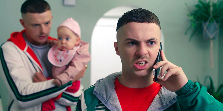 The Young Offenders. Image shows from L to R: Jock O'Keeffe (Chris Walley), Conor MacSweeney (Alex Murphy). The Young Offenders. Image shows from L to R: Jock O'Keeffe (Chris Walley), Conor MacSweeney (Alex Murphy).