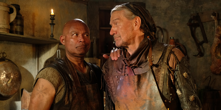 Zapped. Image shows from L to R: Herman (Louis Emerick), Svedd (Clive Russell). Zapped. Image shows from L to R: Herman (Louis Emerick), Svedd (Clive Russell).