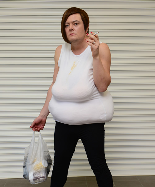 White Dee. Alan Carr. Copyright: Open Mike Productions. White Dee. Alan Carr. Copyright: Open Mike Productions.