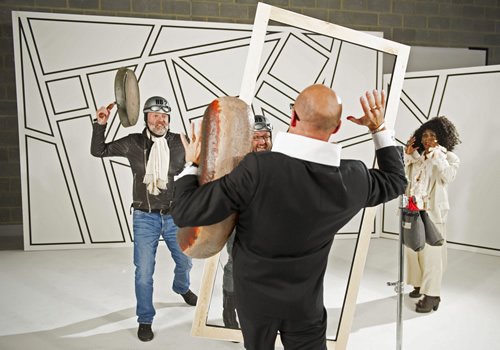 Harry Hill's Children In Need Sketch 2013. Image shows from L to R: Simon King, Dave Myers, Harry Hill, Sinitta. Harry Hill's Children In Need Sketch 2013. Image shows from L to R: Simon King, Dave Myers, Harry Hill, Sinitta.