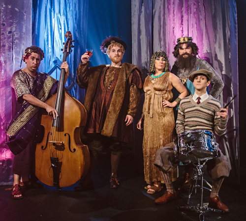 Horrible Histories. Image shows from L to R: Jim Howick, Ben Willbond, Martha Howe-Douglas, Simon Farnaby, Mathew Baynton. Copyright: Lion Television / Citrus Television. Horrible Histories. Image shows from L to R: Jim Howick, Ben Willbond, Martha Howe-Douglas, Simon Farnaby, Mathew Baynton. Copyright: Lion Television / Citrus Television.