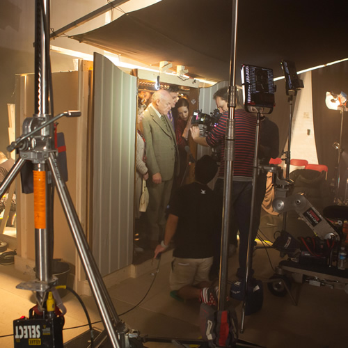Behind the scenes on Sardines. Copyright: BBC. Behind the scenes on Sardines. Copyright: BBC.