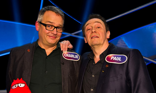 Pointless Celebrities. Image shows from L to R: Charlie Higson, Paul Whitehouse. Pointless Celebrities. Image shows from L to R: Charlie Higson, Paul Whitehouse.