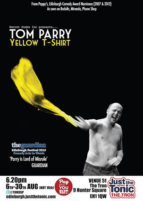 Tom Parry: Yellow T-shirt. Tom Parry. Tom Parry: Yellow T-shirt. Tom Parry.