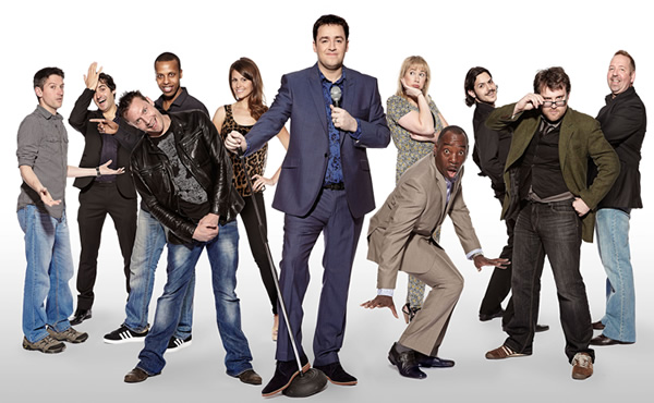 Show Me The Funny. Image shows from L to R: Stuart Goldsmith, Patrick Monahan, Cole Parker, Prince Abdi, Ellie Taylor, Jason Manford, Tiffany Stevenson, Rudi Lickwood, Ignacio Lopez, Dan Mitchell, Alfie Moore. Copyright: Big Talk Productions. Show Me The Funny. Image shows from L to R: Stuart Goldsmith, Patrick Monahan, Cole Parker, Prince Abdi, Ellie Taylor, Jason Manford, Tiffany Stevenson, Rudi Lickwood, Ignacio Lopez, Dan Mitchell, Alfie Moore. Copyright: Big Talk Productions.
